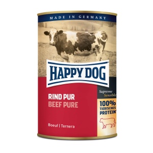 Happy Dog שימורים לכלב בטעם בשר בקר 400 גרם