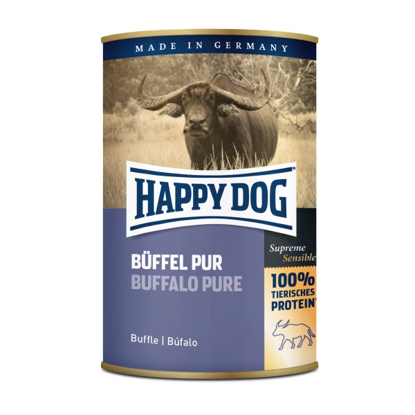 Happy Dog שימורים לכלב בטעם בשר באפלו 400 גרם