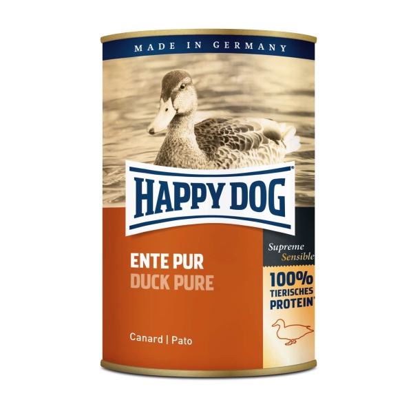Happy Dog שימורים לכלב בטעם ברווז 400 גרם