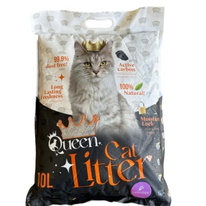 חול מתגבש Queen קרבון פחם פעיל לוונדר 10 ליטר