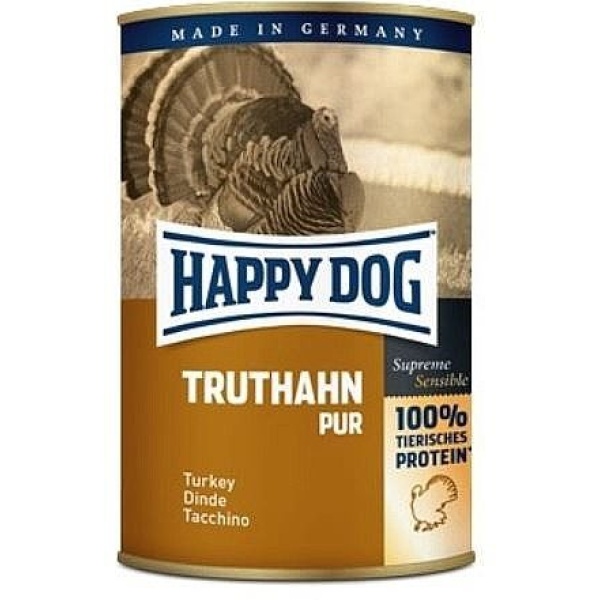 Happy Dog שימורים לכלב בטעם בשר הודו 400 גרם