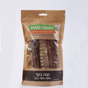 חטיף קנה בקר מיובש טבעות האו ומיאו
