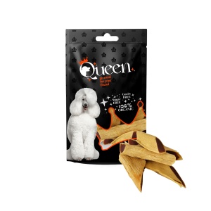 חטיף לכלב ברווז פנה ודגים 80 גרם Queen