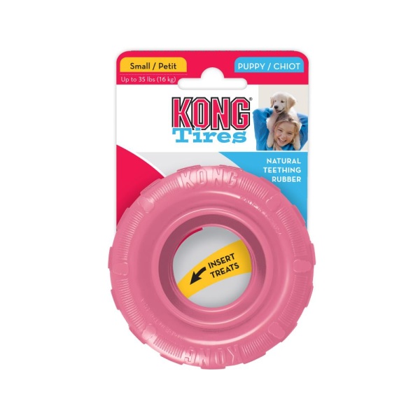 קונג צמיג לגורים M/L כחול/ורוד