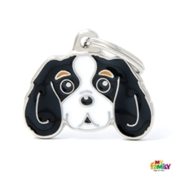 תג שם CAVALIER KING TRICOLOR