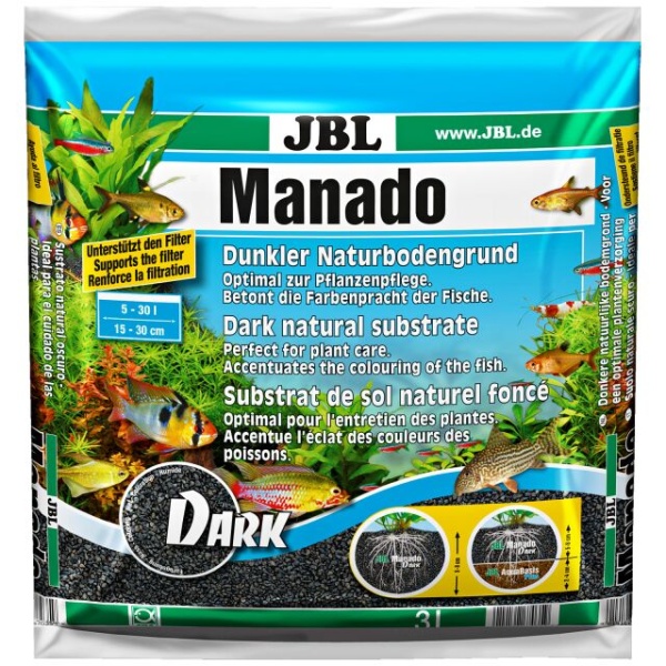 JBL מצע מנדו שחור 10 ליטר 1.5-2.5 ממ'