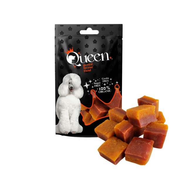 חטיף לכלב ברווז וגזר 80 גרם Queen