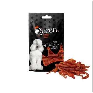 חטיף לכלב ברווז מסולסל 80 גרם Queen