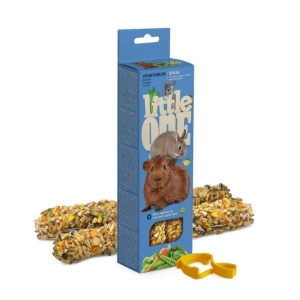מקלות עם ירקות לשרקנים ארנבים וצ'ינצ'ילות little one