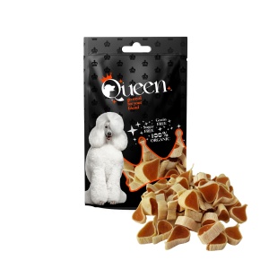 חטיף לכלב לבבות סושי עוף ודגים 80 גרם Queen