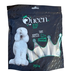 חטיף דנטלי Queen מקלונים דנטליים לחיזוק השיניים 250 גרם