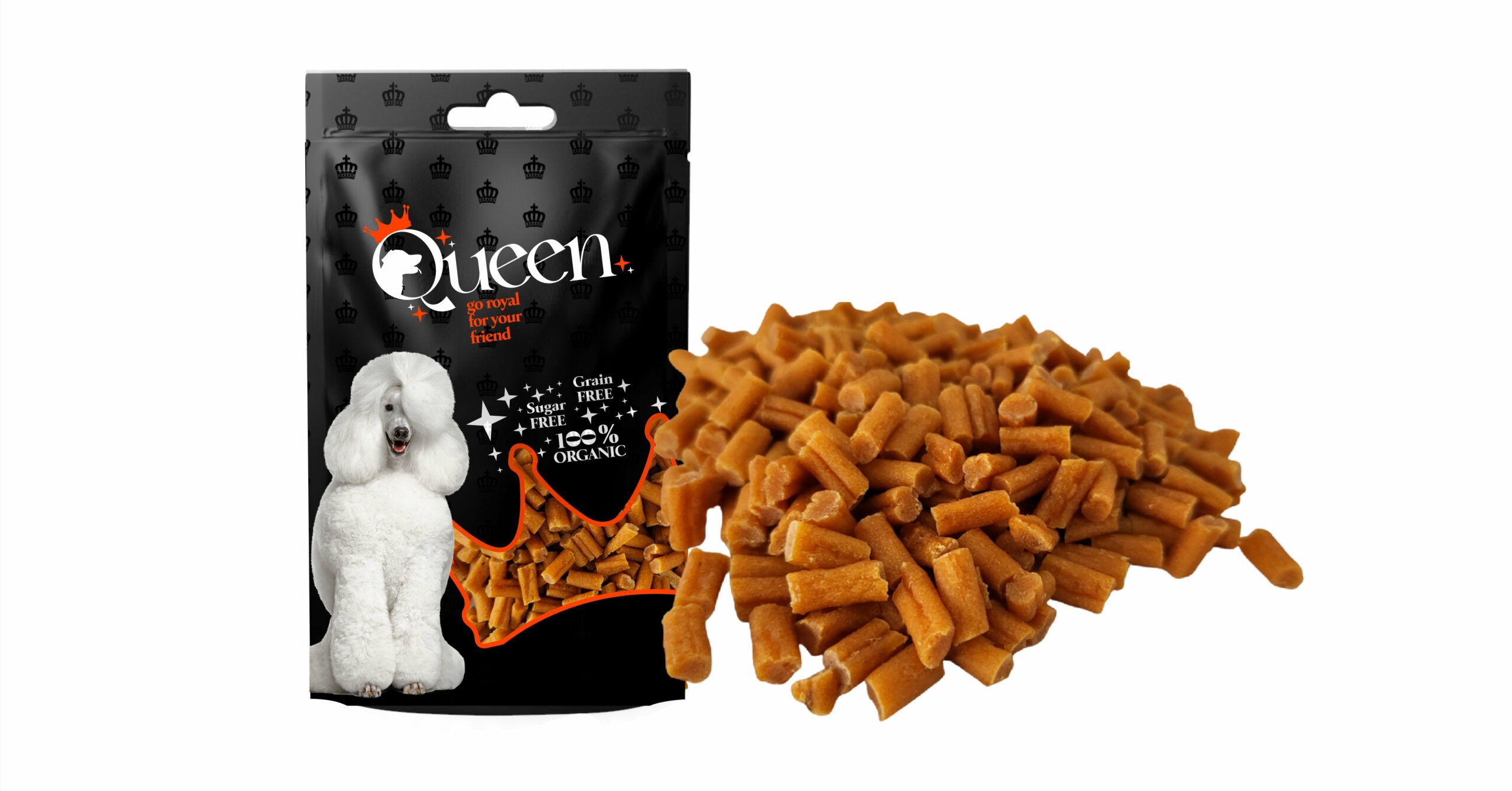 חטיף לכלב נגיסי סלמון 80 גרם Queen