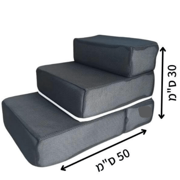 זוג מדרגות בצבע אדום