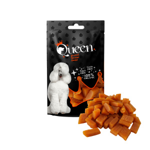 חטיף לכלב קוביות ארנבת 80 גרם Queen
