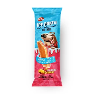 גלידה לכלבים בטעם נקניק וגבינה DR.ZOO